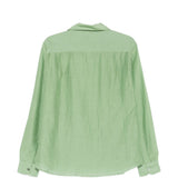Camicia con ricamo floreale in verde menta Baziszt - uomo 