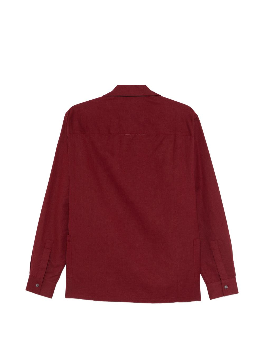 Camicia con motivo palme in bourdeaux Baziszt - uomo 