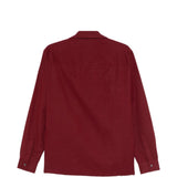 Camicia con motivo palme in bourdeaux Baziszt - uomo 