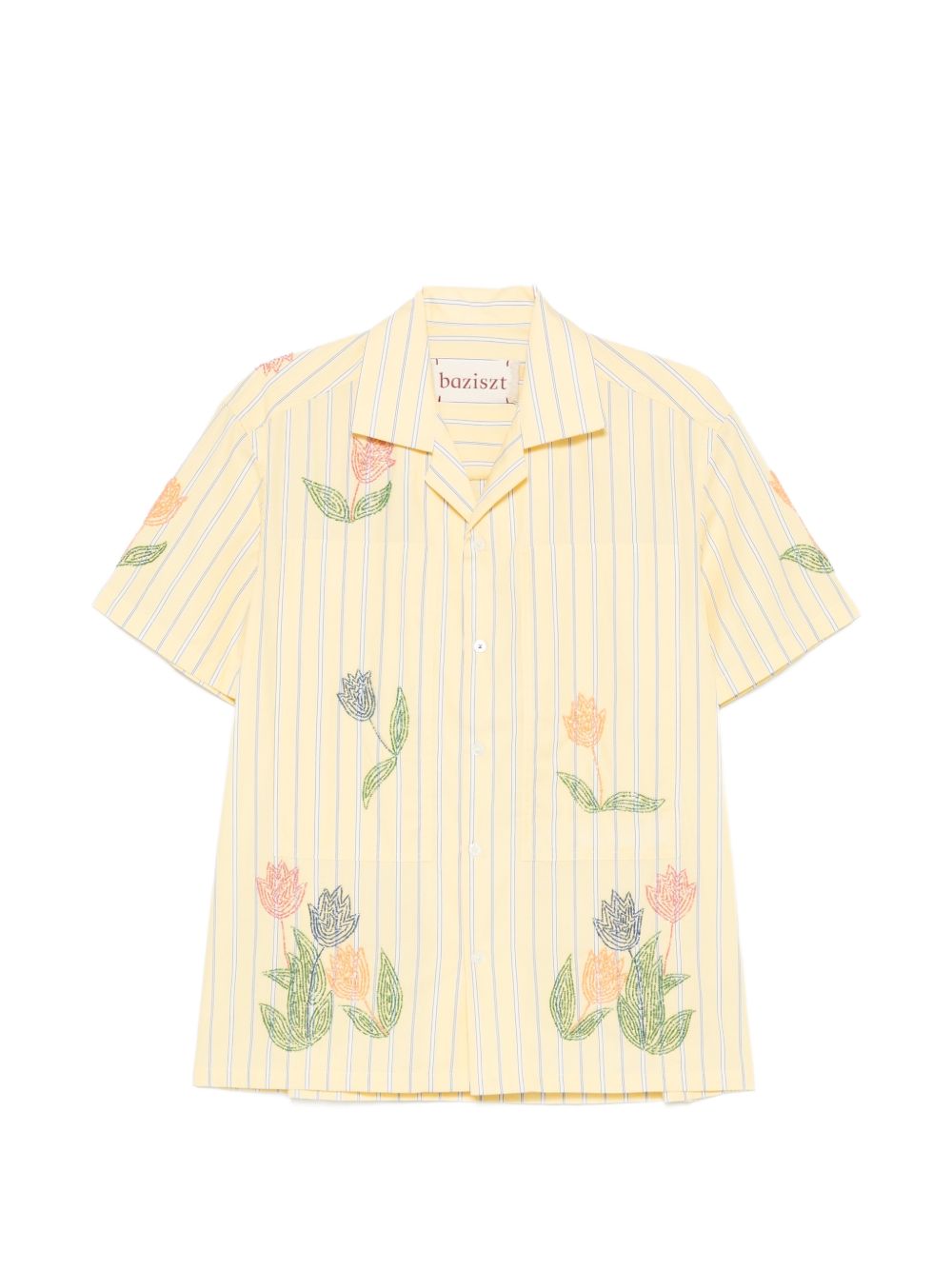 Camicia Tulip in giallo chiaro Baziszt - uomo 