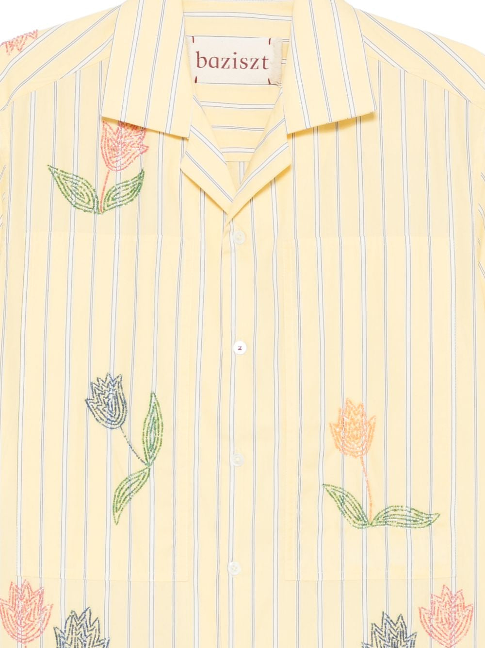 Camicia Tulip in giallo chiaro Baziszt - uomo 