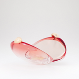 Borsa clutch rigida Ariel in rosso 
