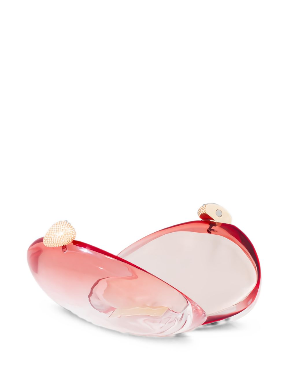 Borsa clutch rigida Ariel in rosso 