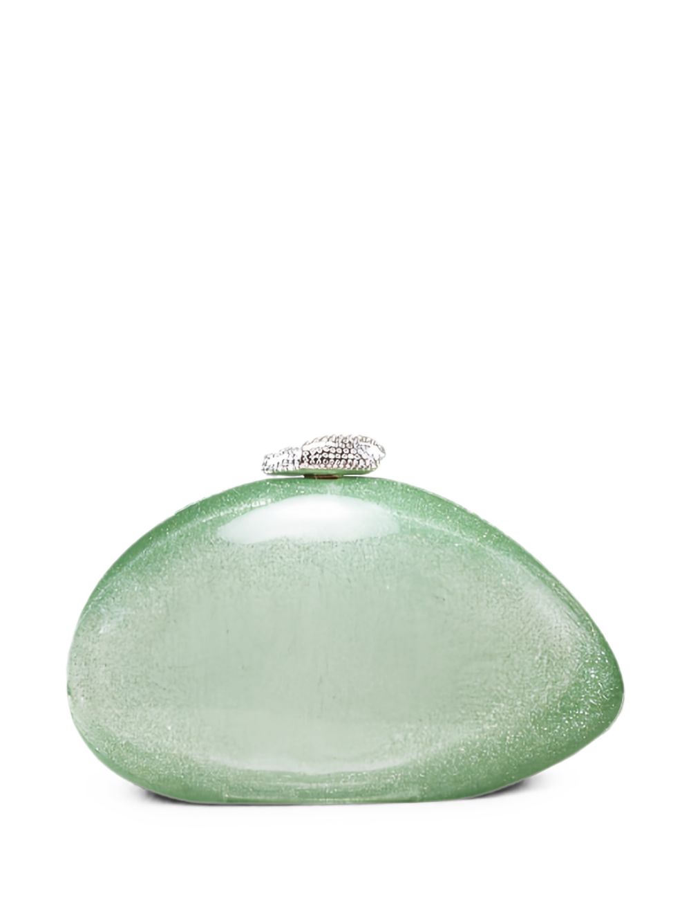 Borsa clutch rigida ariel in verde Benedetta bruzziches - donna<BR/> 