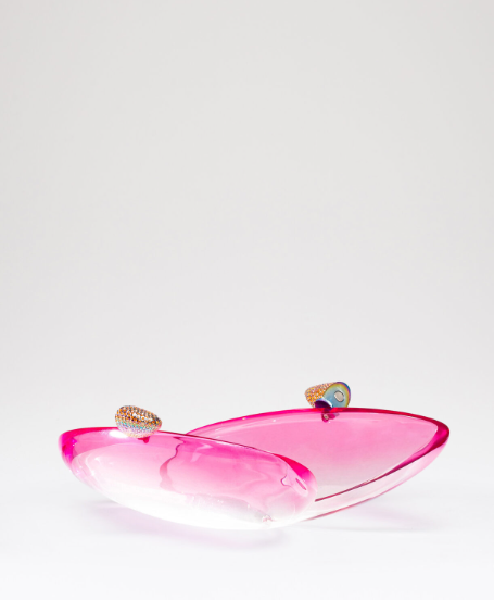 Borsa clutch rigida Armonia in rosa 