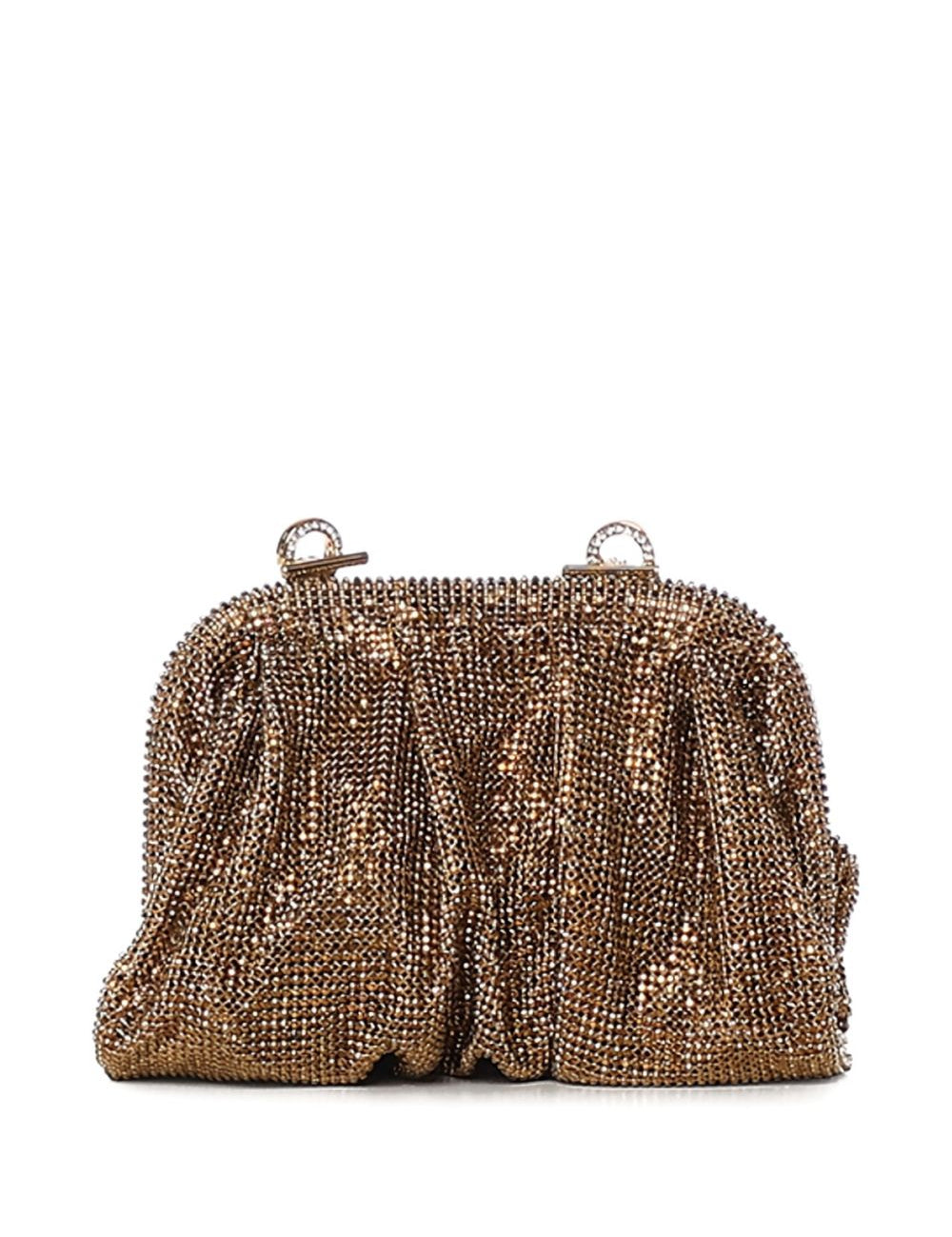 Clutch Venus con cristalli in dorato Benedetta Bruzziches - donna 