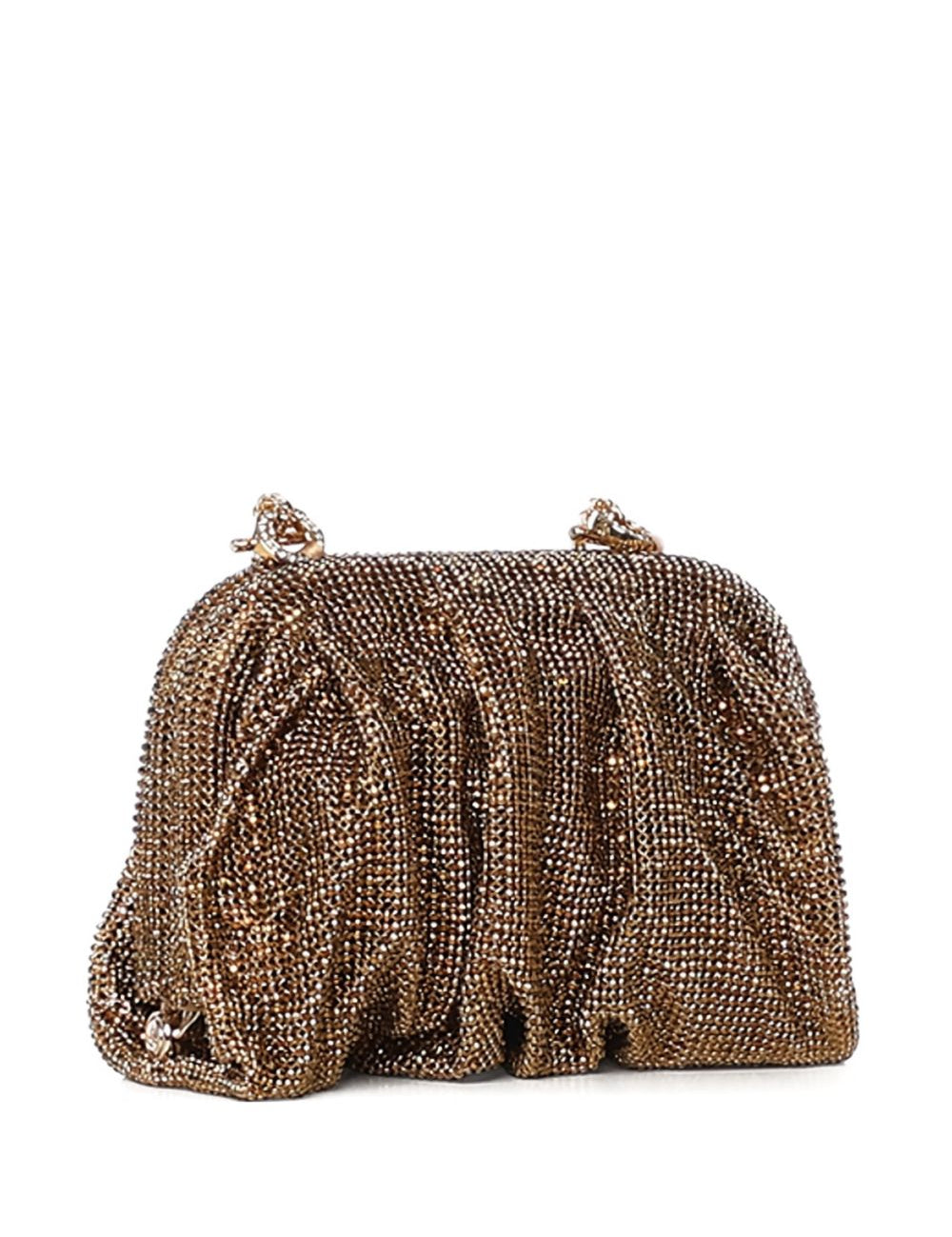 Clutch Venus con cristalli in dorato Benedetta Bruzziches - donna 