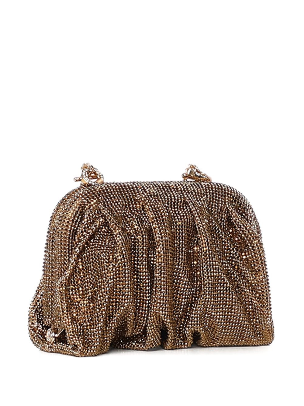 Clutch Venus con cristalli in dorato Benedetta Bruzziches - donna 