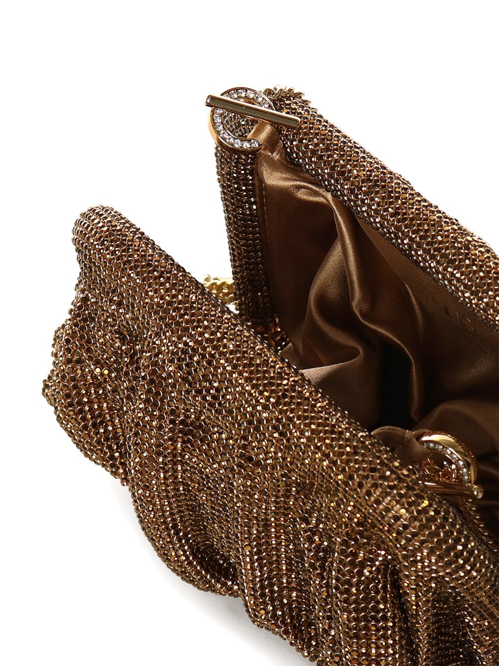 Clutch Venus con cristalli in dorato Benedetta Bruzziches - donna 