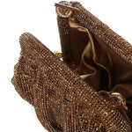 Clutch Venus con cristalli in dorato Benedetta Bruzziches - donna 