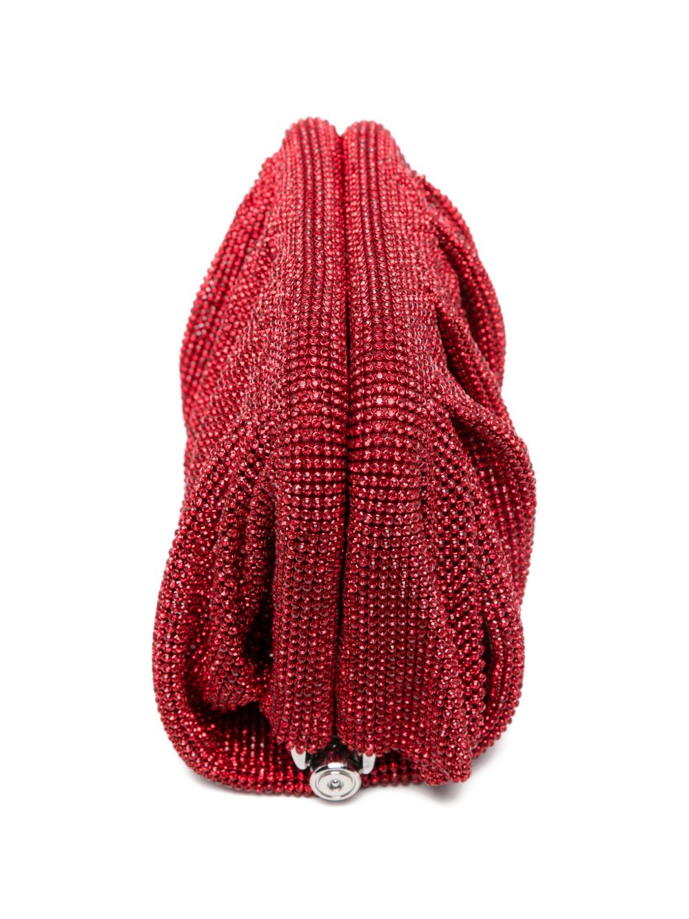 Clutch Venus piccola con cristalli in rosso Benedetta Bruzziches - donna 