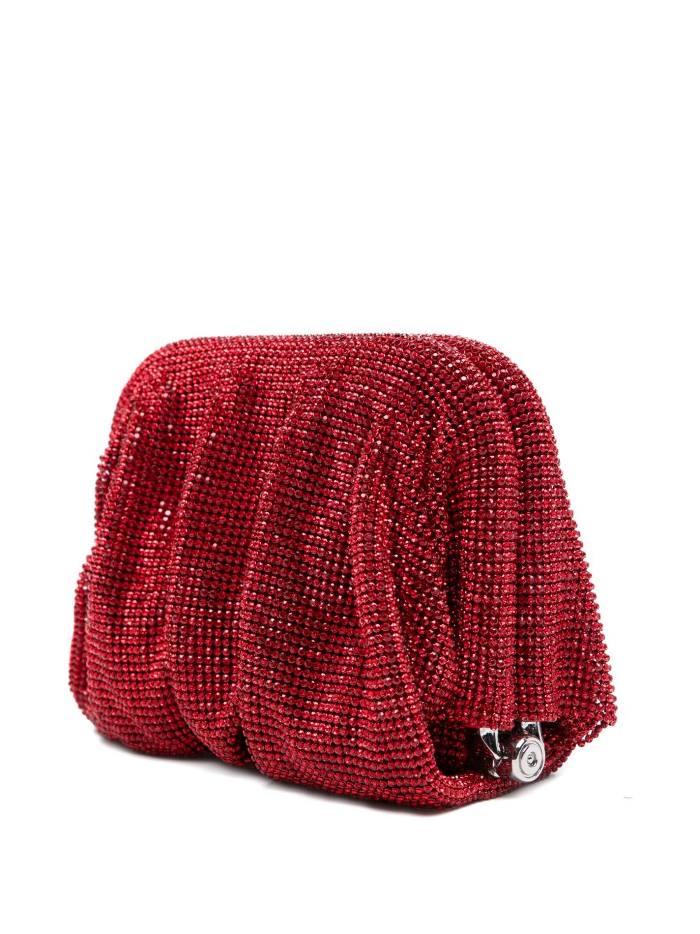 Clutch Venus piccola con cristalli in rosso Benedetta Bruzziches - donna 