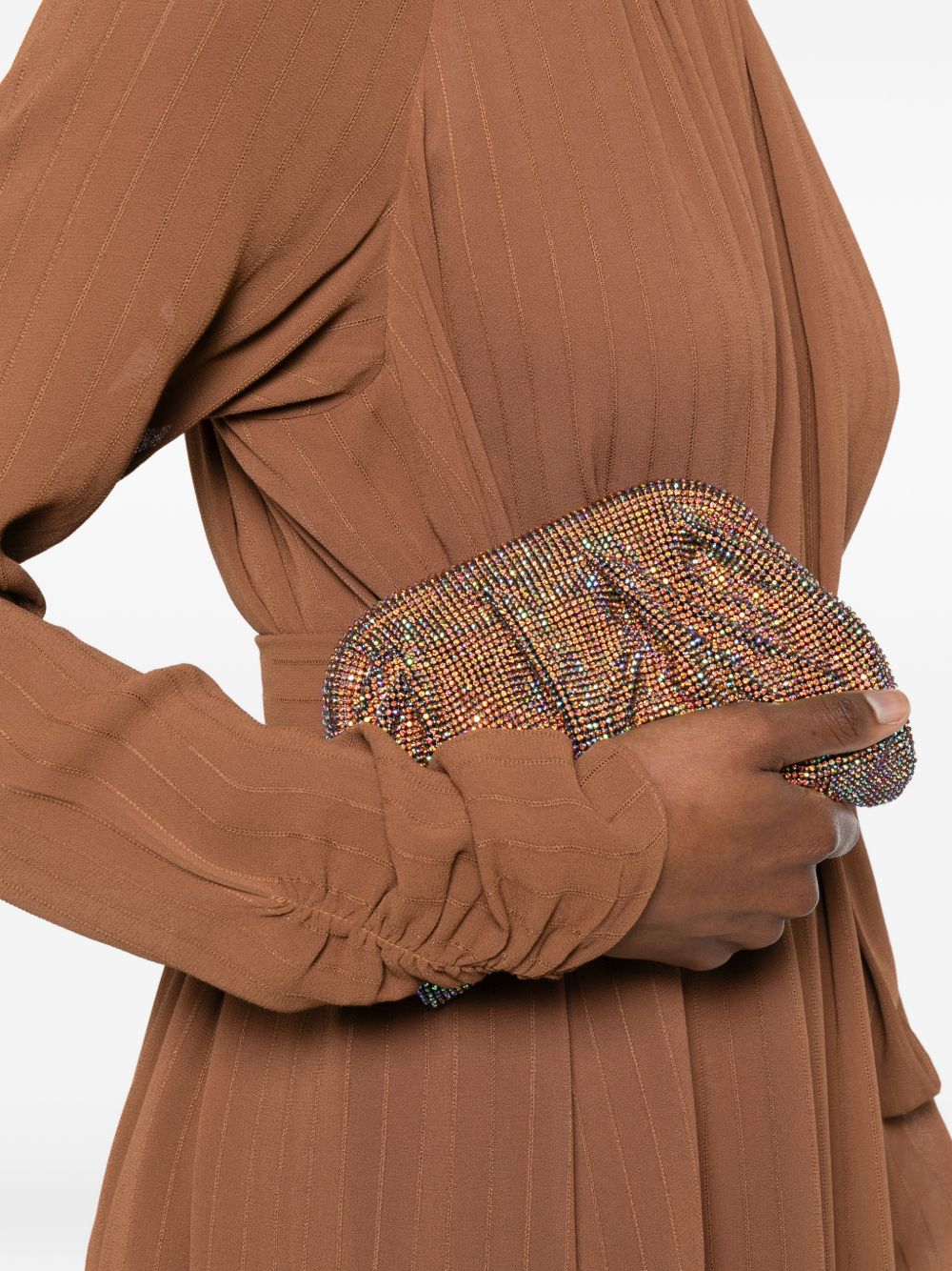 Clutch Venus piccola con cristalli multicolor Benedetta Bruzziches - donna 