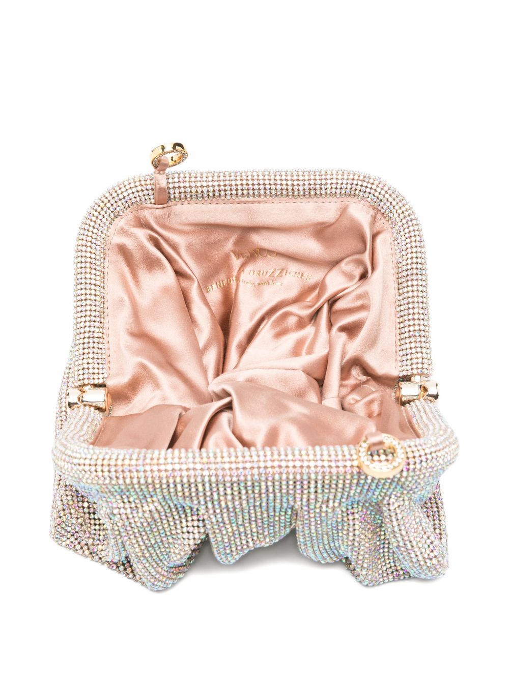 Clutch Venus piccola con cristalli in argento Benedetta Bruzziches - donna 