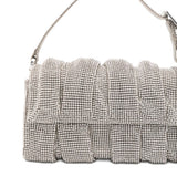Borsa a mano con cristalli in argento Benedetta Bruzziches - donna 