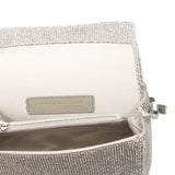 Borsa a mano con cristalli in argento Benedetta Bruzziches - donna 