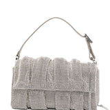 Borsa a mano con cristalli in argento Benedetta Bruzziches - donna 