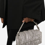 Borsa a mano con cristalli in argento Benedetta Bruzziches - donna 