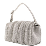 Borsa a mano con cristalli in argento Benedetta Bruzziches - donna 