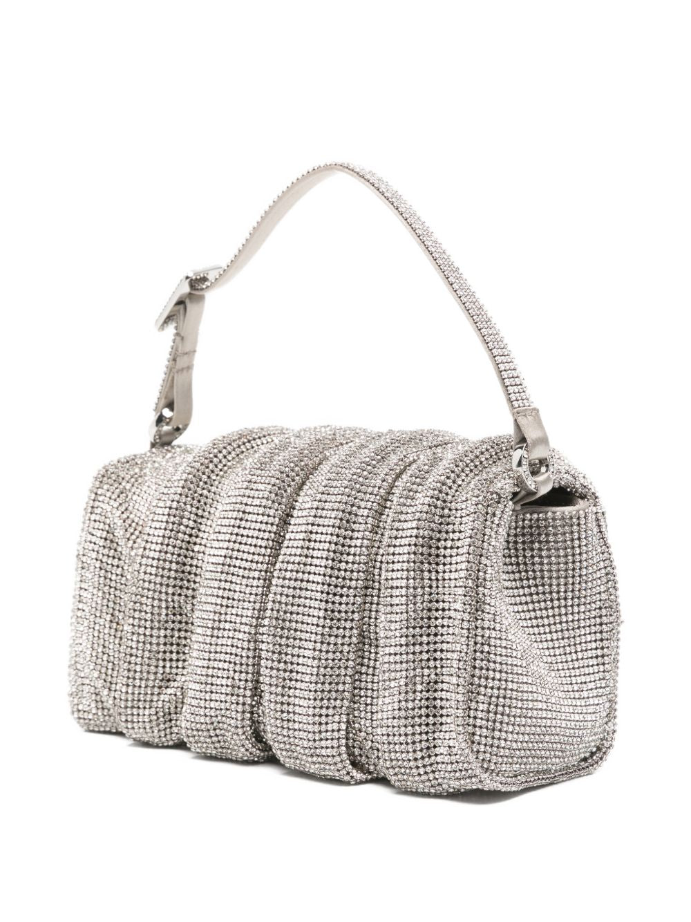 Borsa a mano con cristalli in argento Benedetta Bruzziches - donna 