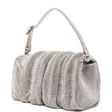 Borsa a mano con cristalli in argento Benedetta Bruzziches - donna 