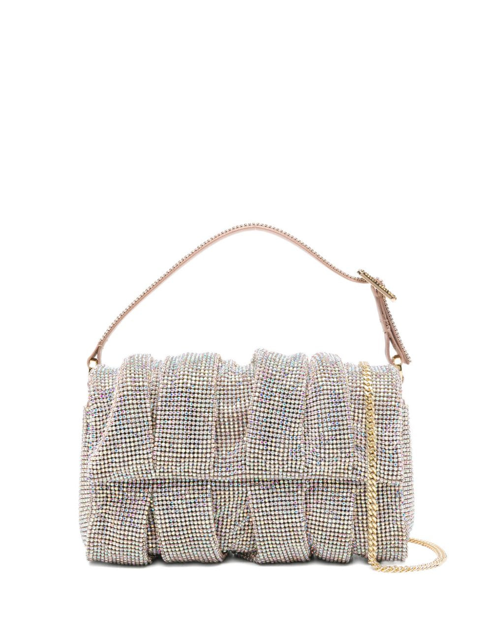 Borsa a mano con cristalli in rosa Benedetta Bruzziches - donna 