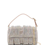 Borsa a mano con cristalli in rosa Benedetta Bruzziches - donna 