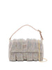Borsa a mano con cristalli in rosa Benedetta Bruzziches - donna