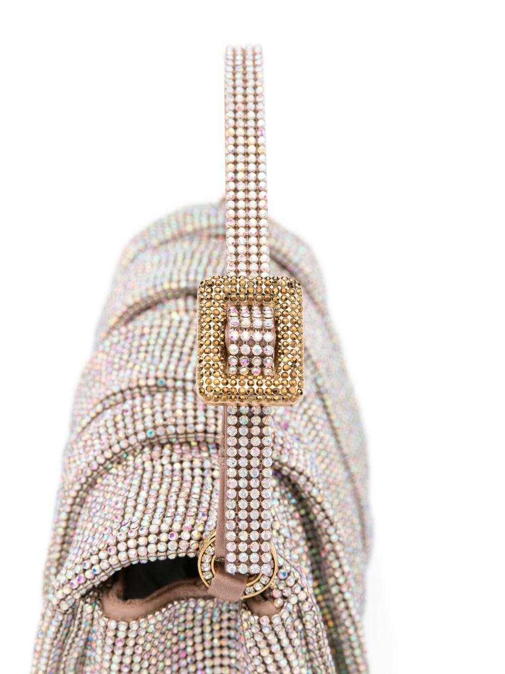 Borsa a mano con cristalli in rosa Benedetta Bruzziches - donna 
