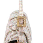 Borsa a mano con cristalli in rosa Benedetta Bruzziches - donna 