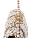 Borsa a mano con cristalli in rosa Benedetta Bruzziches - donna 