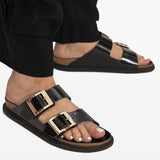 Ciabatte arizona in nero Birkenstock - donna 