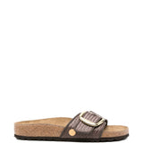 Sandali Madrid con fibbia in marrone Birkenstock - donna 