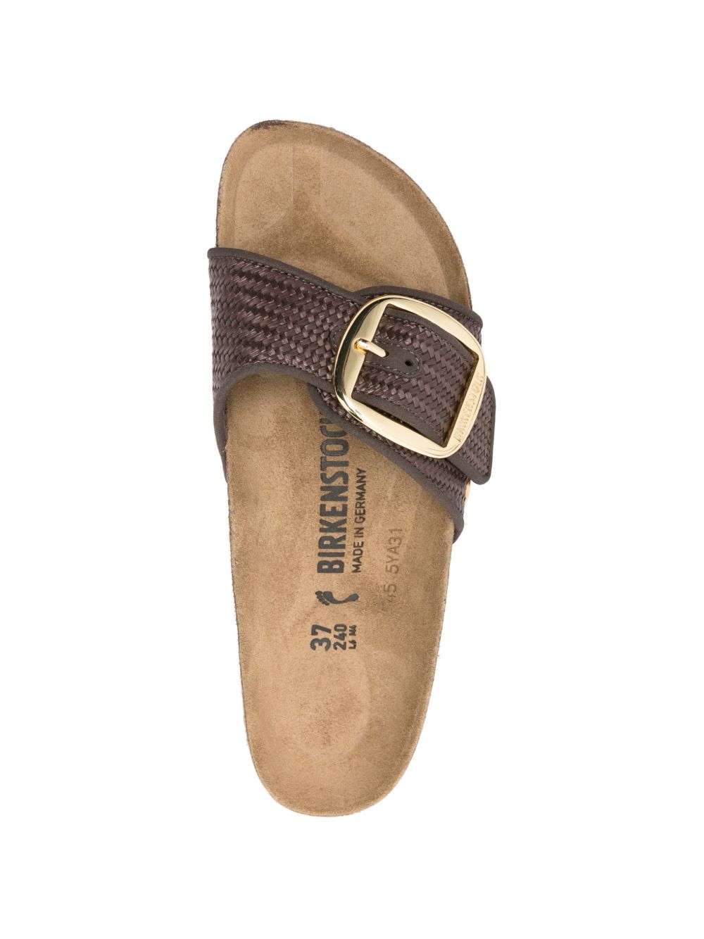 Sandali Madrid con fibbia in marrone Birkenstock - donna 