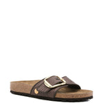 Sandali Madrid con fibbia in marrone Birkenstock - donna 