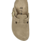 Mules Boston con fibbia e cinturino in beige Birkenstock - unisex 