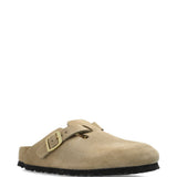 Mules Boston con fibbia e cinturino in beige Birkenstock - unisex 