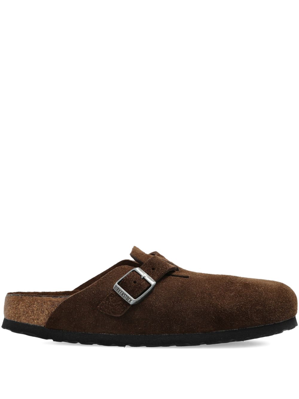 Mules Boston con fibbia e cinturino in marrone Birkenstock - unisex 