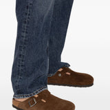 Mules Boston con fibbia e cinturino in marrone Birkenstock - unisex 