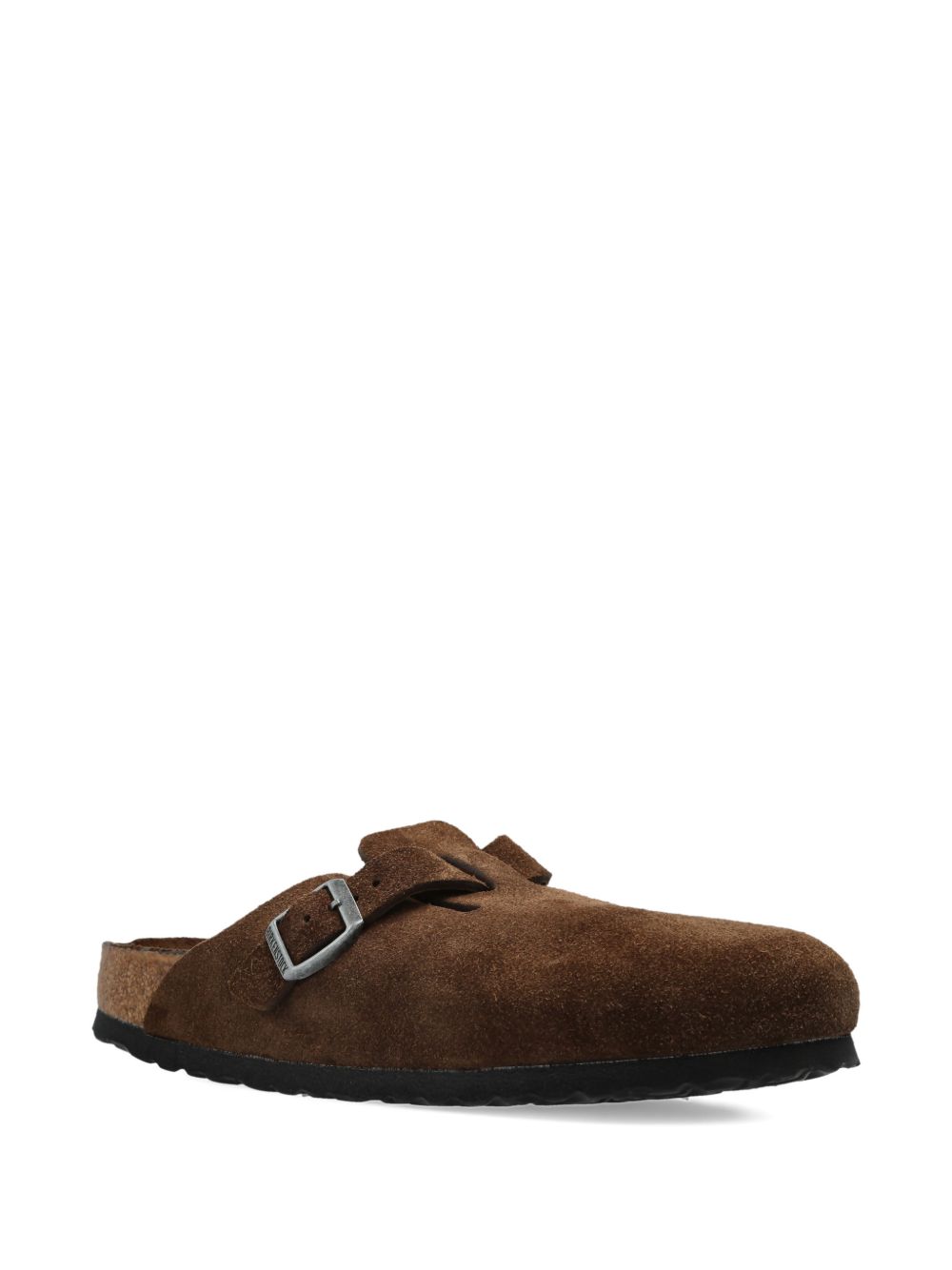 Mules Boston con fibbia e cinturino in marrone Birkenstock - unisex 