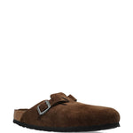 Mules Boston con fibbia e cinturino in marrone Birkenstock - unisex 