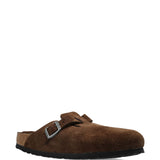 Mules Boston con fibbia e cinturino in marrone Birkenstock - unisex 