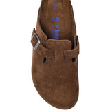 Mules Boston con fibbia e cinturino in marrone Birkenstock - unisex 