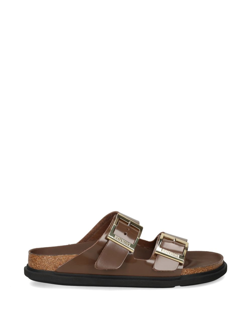 Sandali Arizona con fibbia in marrone Birkenstock - unisex 