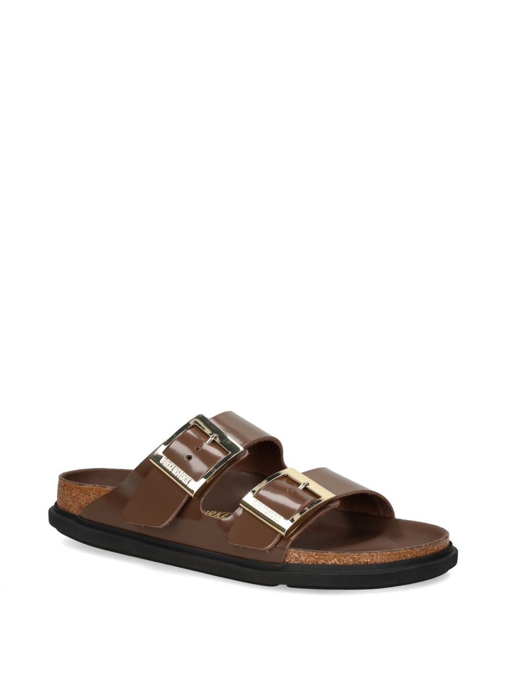 Sandali Arizona con fibbia in marrone Birkenstock - unisex 