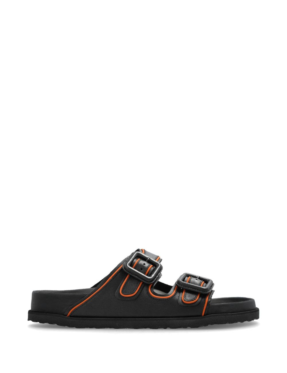 Ciabatte in pelle Arizona con fibbia in nero Birkenstock 1774 - uomo 