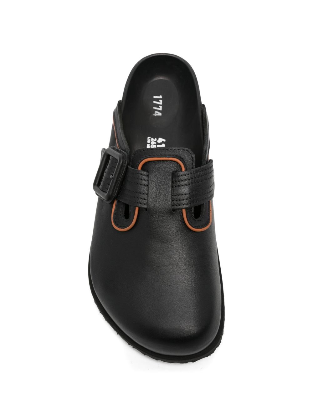 Mules in pelle con fibbia in nero Birkenstock 1774 - uomo 