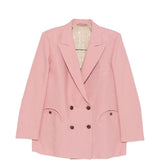 Blazer doppiopetto in rosa Blazé milano - donna 