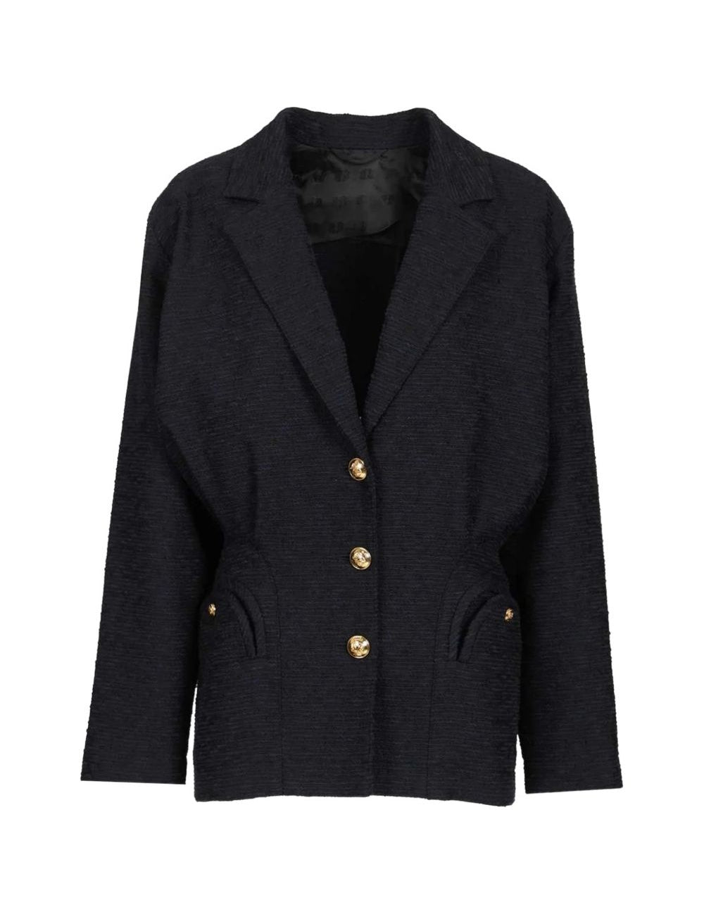Blazer Esense avvitato con drappeggio in blu navy BLAZÉ MILANO - donna 