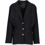Blazer Esense avvitato con drappeggio in blu navy BLAZÉ MILANO - donna 